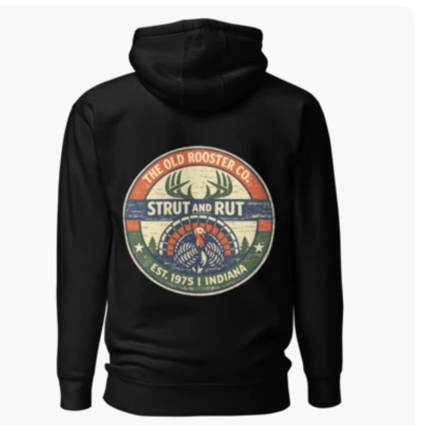 Strut & Rut Unisex Hoodie | The Old Rooster Co.