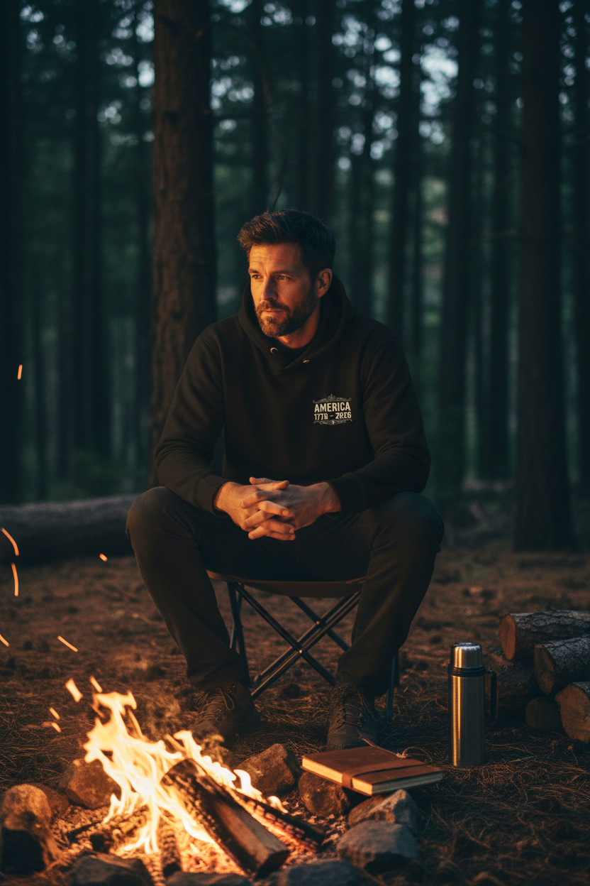 Campfire - Black Hoodie