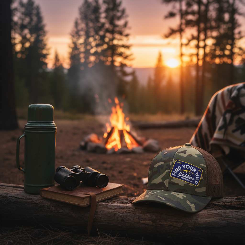 Campfire lifestyle mockup