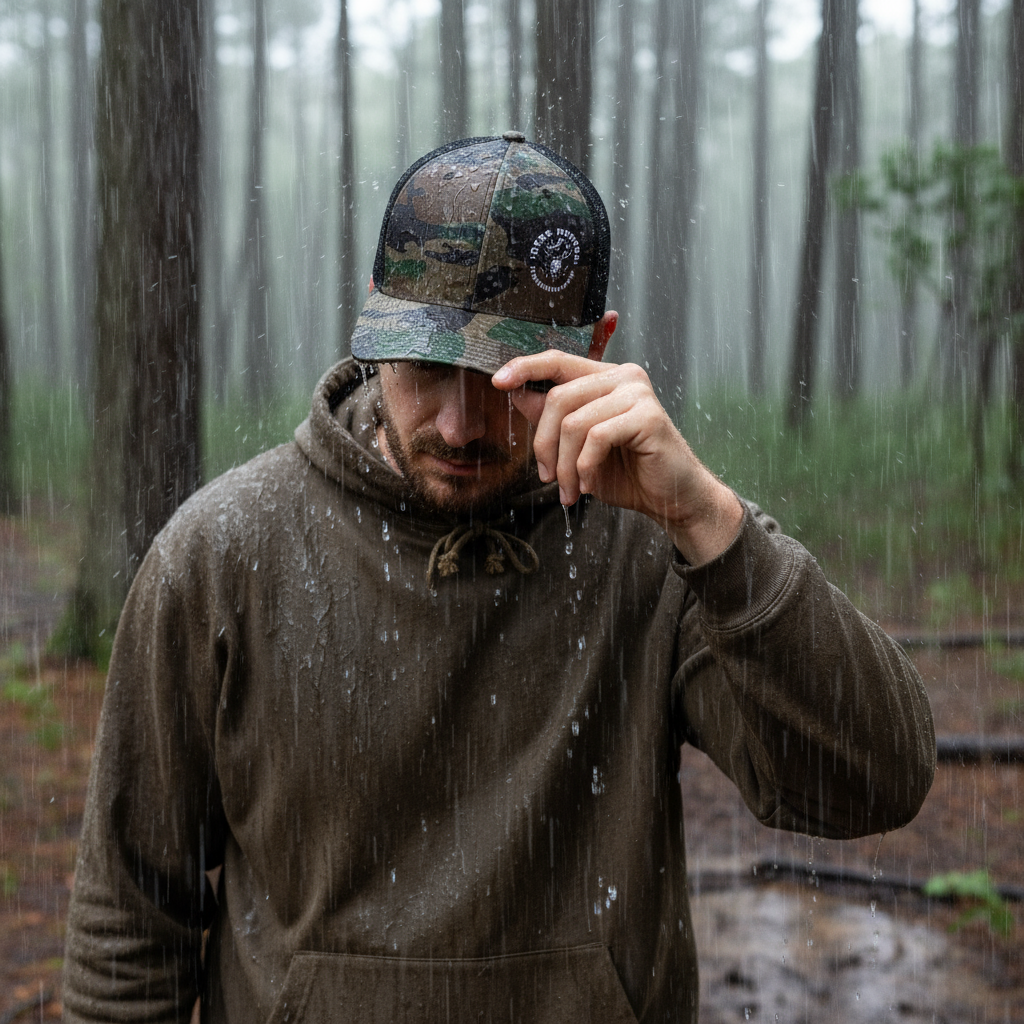 Deer Hunter Camo Hat - Heavy Rain