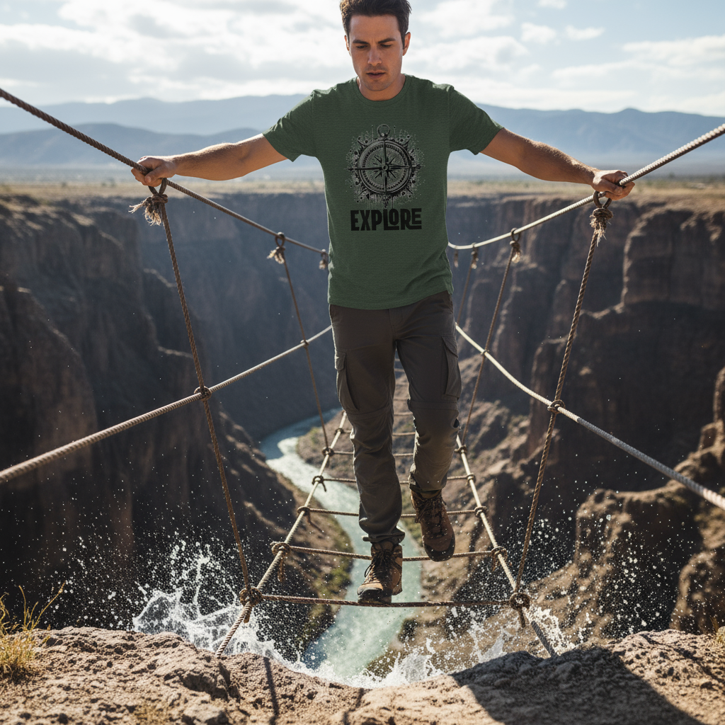 Explore Tee - Rope Bridge Canyon
