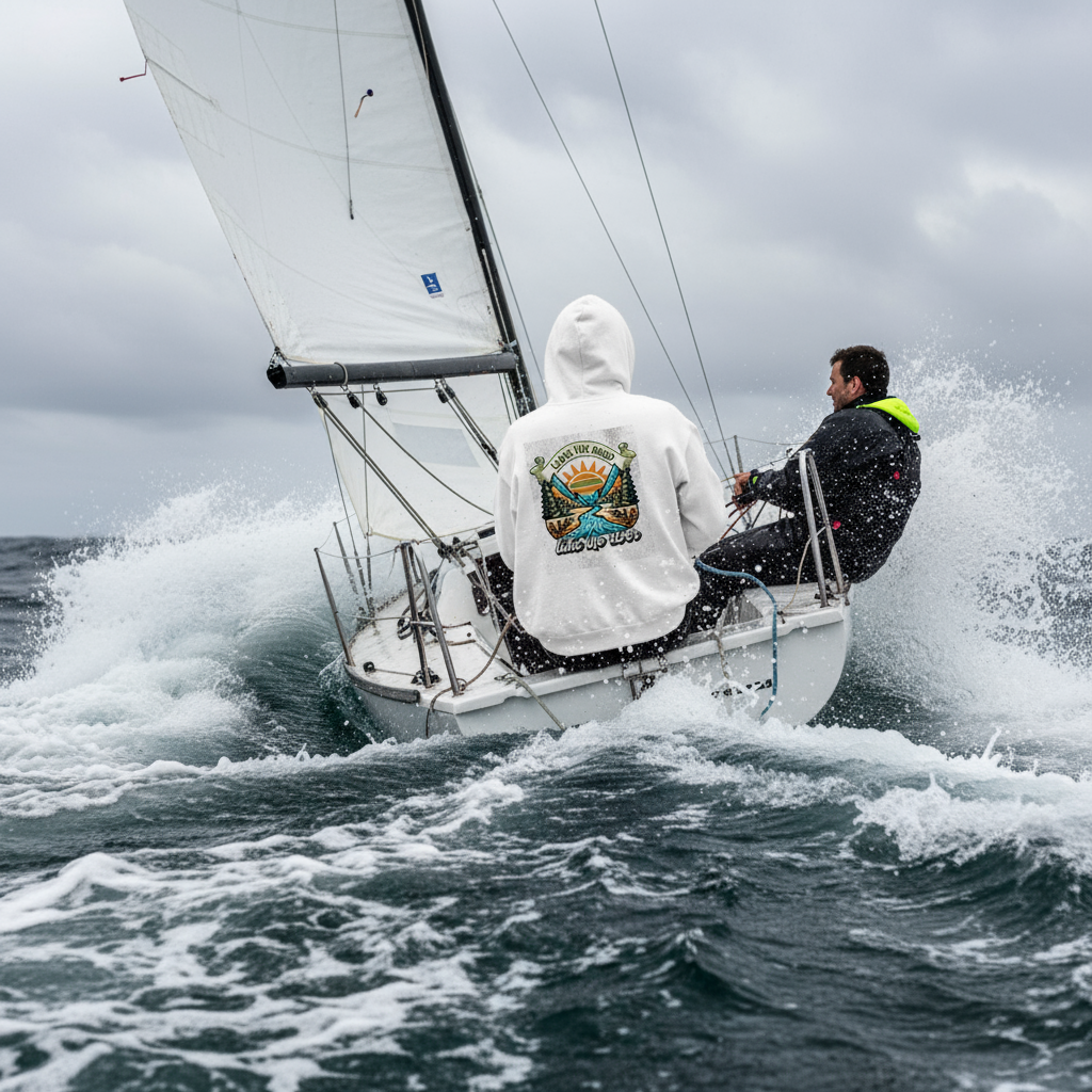 Just Add Water Hoodie White - Sailing