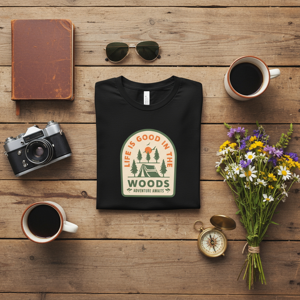 Life is good flat lay