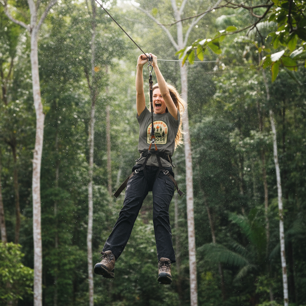 Life is Good Tee - Zip-lining