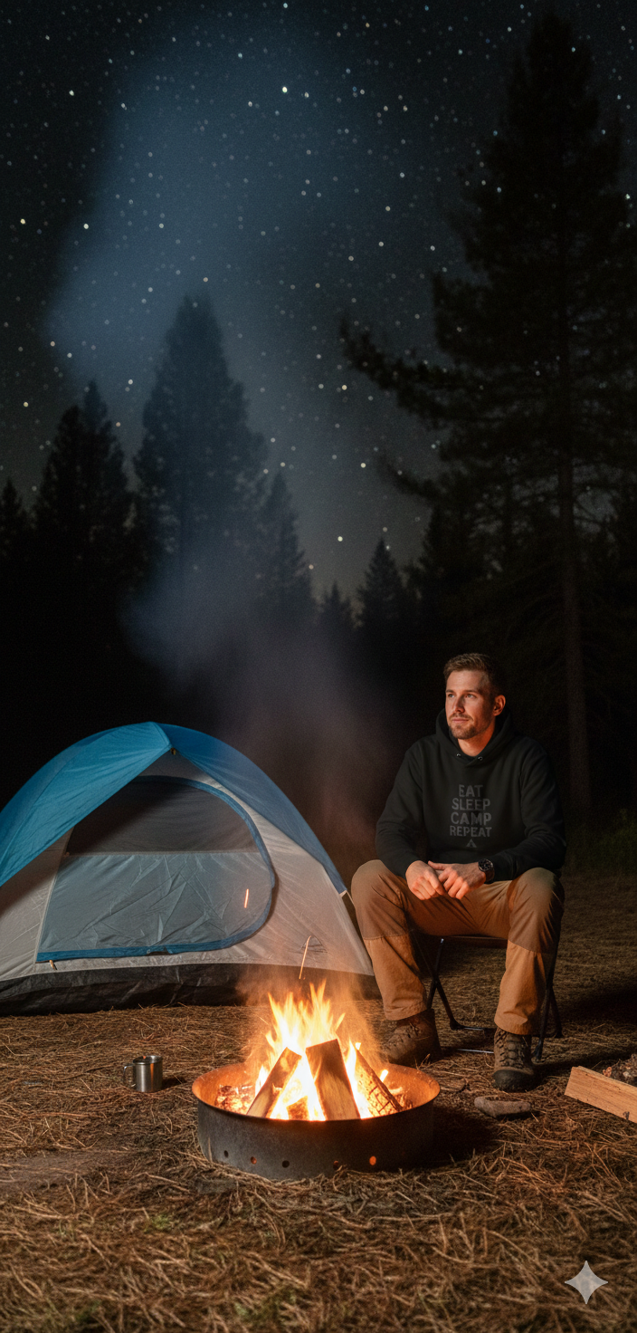 Eat Sleep Camp Repeat Unisex Hoodie