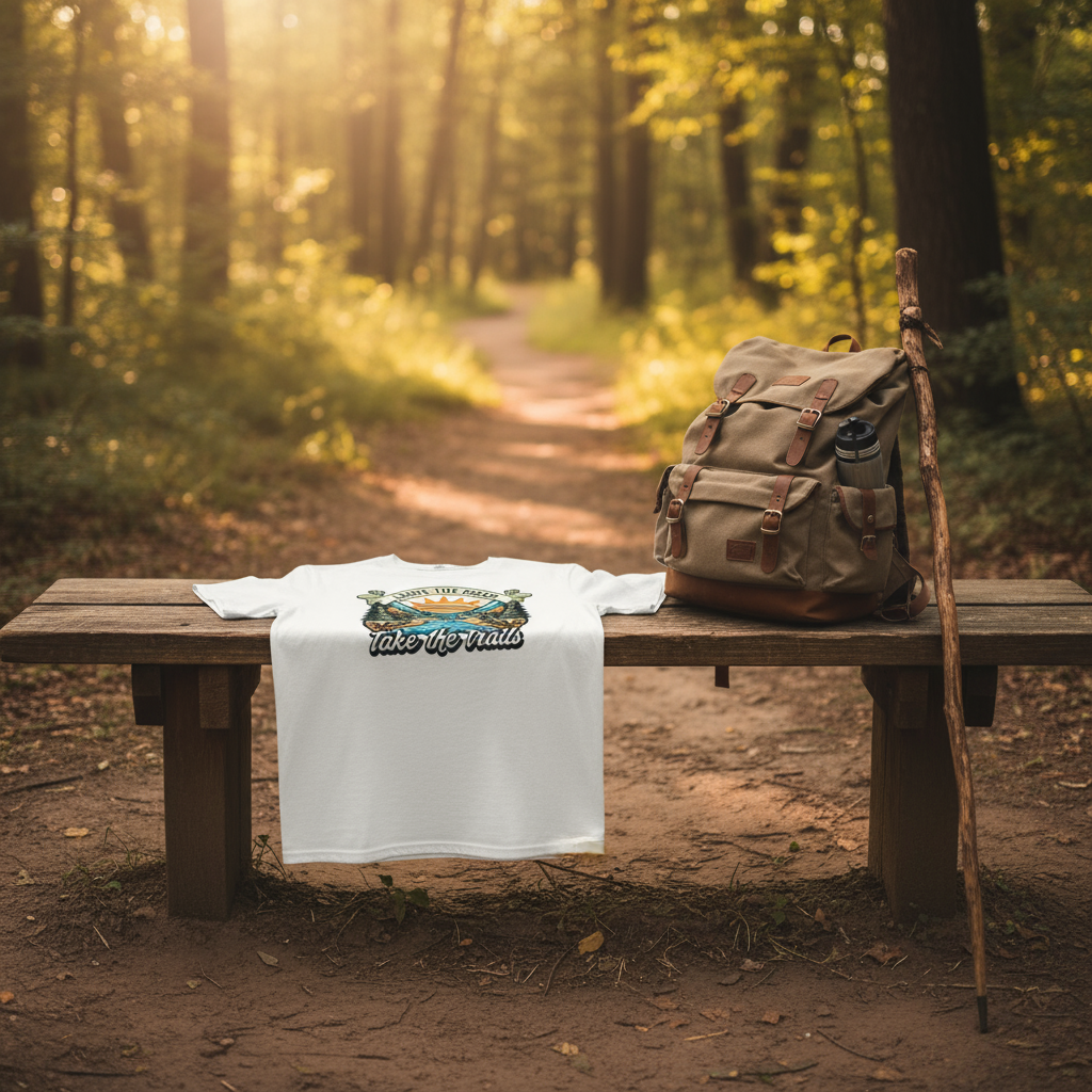 Trailhead lifestyle scene