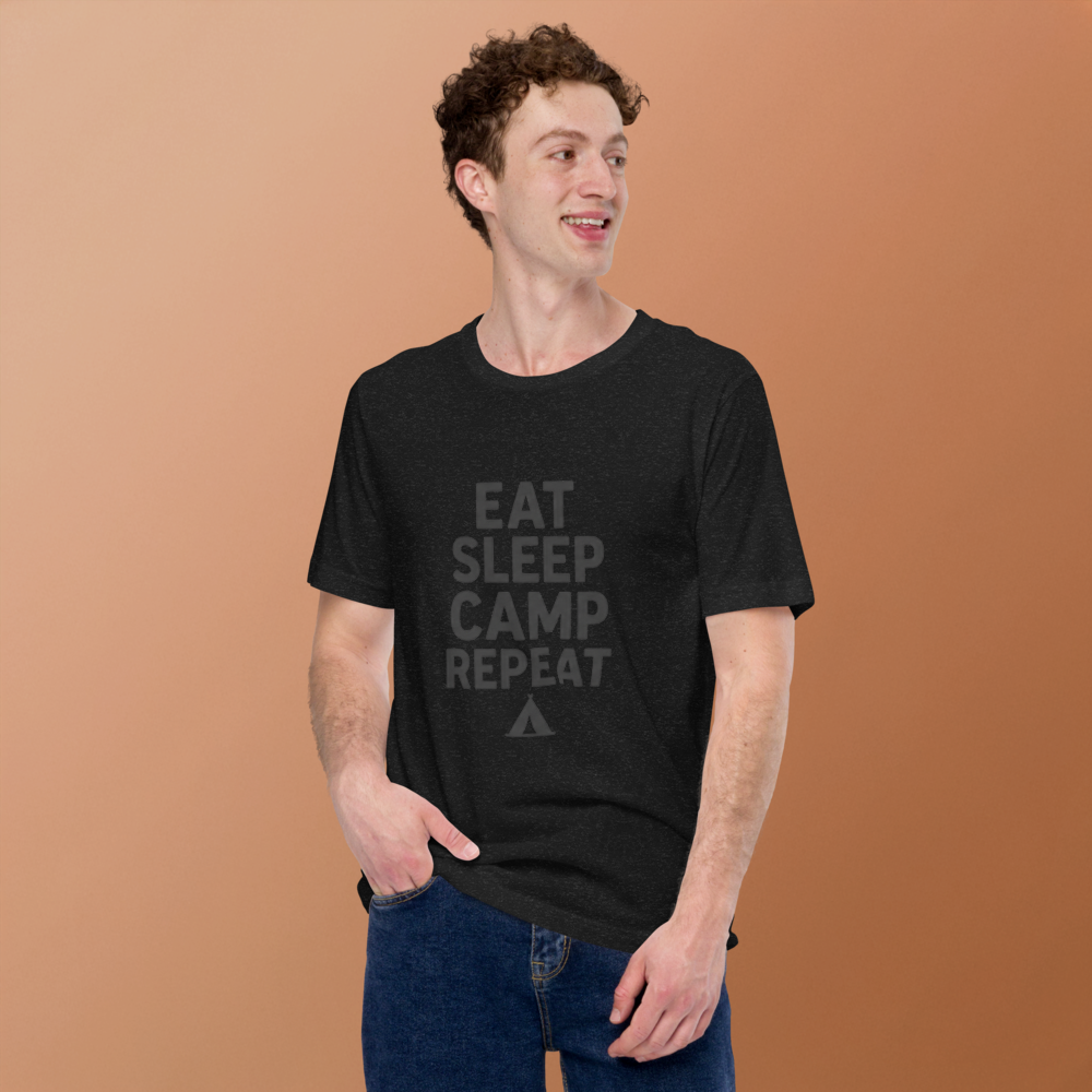Eat Sleep Camp Repeat Unisex t-shirt