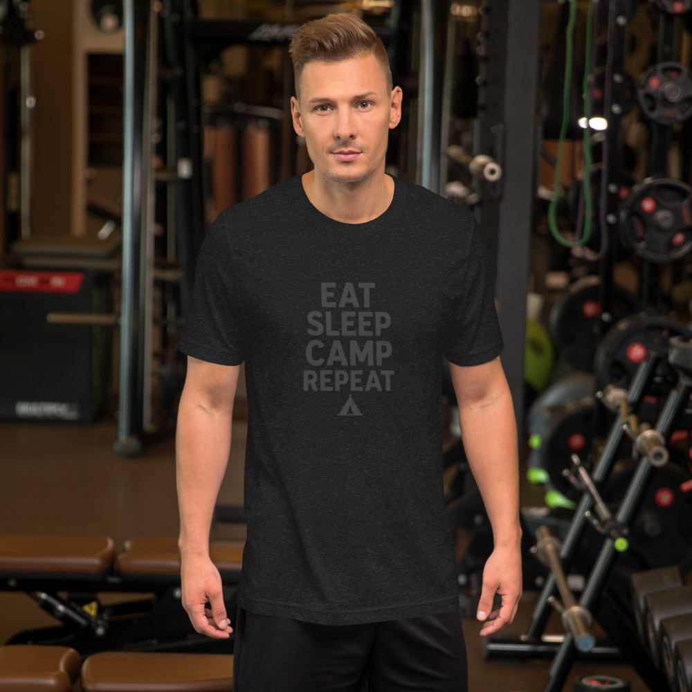 Eat Sleep Camp Repeat Unisex t-shirt